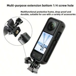 Convient pour le cadre Insta360 One X3, étui de protection et ensemble de lentilles de protection pour caméra d'action panoramique X3