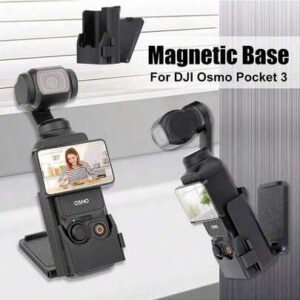 Support de caméra à montage magnétique compatible avec Osmo Pocket 3, support à pince murale avec base aimantée