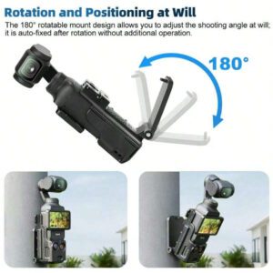 Support de caméra à montage magnétique compatible avec Osmo Pocket 3, support à pince murale avec base aimantée