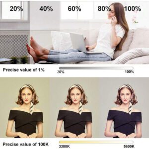 10 pouces Anneau lumineux LED avec trépied et support pour téléphone, gradable, convient pour les vidéos, la photographie, les selfies, les vlogs, le maquillage, la diffusion en direct