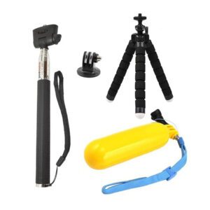 Kit De Bundle D'accessoires Mini Trépied Mont/ Flotteur Bobber Grip/bâton De Selfie Pour Gopro Hero 12 11 10 9 8 7 6 5 4/akaso Ek7000/ Brave 7/accessoire Dragon