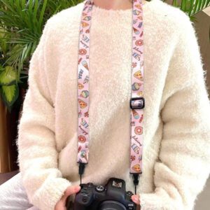 Sangle d'épaule personnalisée pour appareil photo numérique, dragonne de cou créative pour appareil photo reflex numérique, hybride et sans miroir, soulagement de la pression, bandoulière confortable