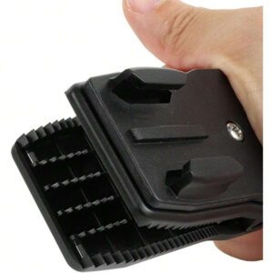 Support de sac à dos avec clip de sac 360° et adaptateur de trépied à dégagement rapide compatible avec Go Por Hero 12 11 10 9 8 7 6 et plus (Noir)