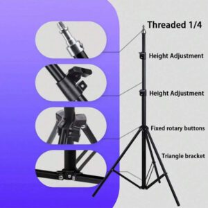 Trépied métallique pliable de 160,02 cm avec clip de support pour téléphone, trépied multifonction en fer, trépied pour téléphone et appareil photo, support métallique triangulaire universel
