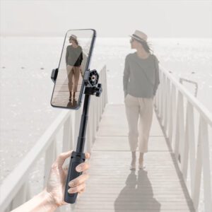 Mini trépied rotatif à 360 degrés, portable, pour micro-caméra SLR, Gopro Vlog, téléphone portable, DJI Action, Insta360X3, noir