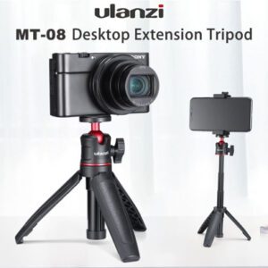 Ensemble trépied vlog pour téléphone DSLR SLR Ulanzi MT-08 KIT avec support de montage de chaussure froide pour téléphone pour microphone LED lumière mini trépied compatible avec l'iPhone 13