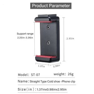 Ensemble trépied vlog pour téléphone DSLR SLR Ulanzi MT-08 KIT avec support de montage de chaussure froide pour téléphone pour microphone LED lumière mini trépied compatible avec l'iPhone 13