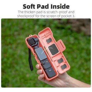 Étui de protection pour Osmo Pocket 3, couvercle anti-poussière pour l'objectif de la caméra, sac de rangement compact avec sangle, accessoires