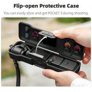 Étui de protection pour Osmo Pocket 3, couvercle anti-poussière pour l'objectif de la caméra, sac de rangement compact avec sangle, accessoires