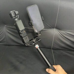 Adaptateur de trépied de support de téléphone portable avec trou de filetage 1/4" pour accessoire Osmo Pocket 3