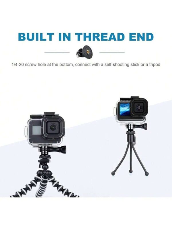 Adaptateur de montage sur trÃ©pied pour GoPro Hero 13, Hero 12, Hero 11, Hero 10, Hero 9, Hero 8, Hero 7, Hero 6, Hero 5, Hero Session, Hero 4, Hero 3+, Hero 3, Hero 2, DJ Osmo, Insta 360, Akaso et camÃ©ras d'action SJCam â€“ Image 7