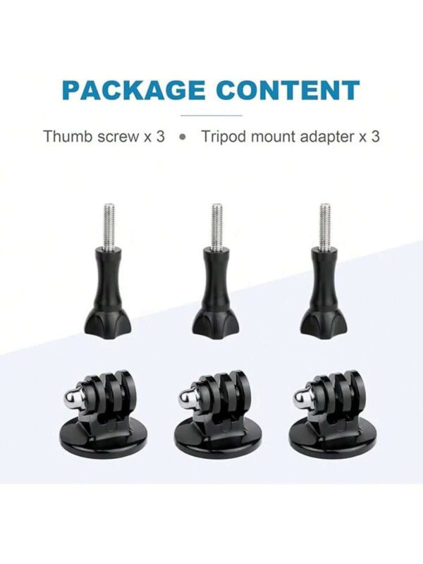 Adaptateur de montage sur trÃ©pied pour GoPro Hero 13, Hero 12, Hero 11, Hero 10, Hero 9, Hero 8, Hero 7, Hero 6, Hero 5, Hero Session, Hero 4, Hero 3+, Hero 3, Hero 2, DJ Osmo, Insta 360, Akaso et camÃ©ras d'action SJCam â€“ Image 8
