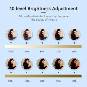 Anneau lumineux de 10 pouces avec trépied, anneau lumineux LED selfie avec trépied extensible et support pour téléphone pour diffusion en direct/maquillage/vidéo, compatible avec tous les téléphones