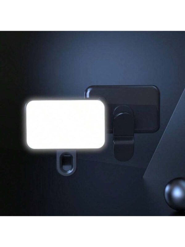 1 piÃ¨ce Lampe d'appoint LED pour selfie, mini lampe d'appoint portable Ã  clip, lampe d'appoint LED pour selfie, pour tÃ©lÃ©phones portables et ordinateurs, maquillage, confÃ©rences Zoom, diffusion en direct, Vlog, selfies parfaits et appels vidÃ©o 250mAh â€“ Image 7