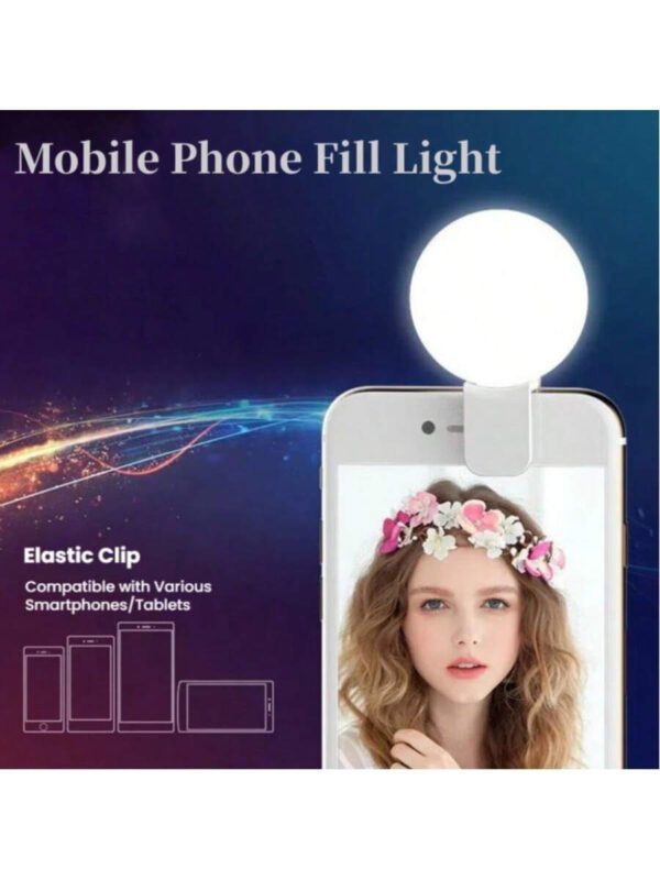 1 piÃ¨ce Lampe d'appoint LED pour selfie, mini lampe d'appoint portable Ã  clip, lampe d'appoint LED pour selfie, pour tÃ©lÃ©phones portables et ordinateurs, maquillage, confÃ©rences Zoom, diffusion en direct, Vlog, selfies parfaits et appels vidÃ©o 250mAh â€“ Image 13