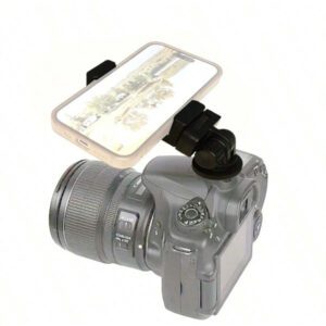 Clip de support multifonctionnel pour téléphone portable sur griffe flash, convient aux appareils photo hybrides et reflex numériques