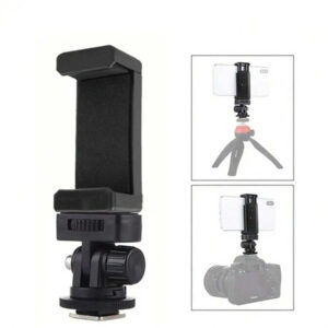 Clip de support multifonctionnel pour téléphone portable sur griffe flash, convient aux appareils photo hybrides et reflex numériques