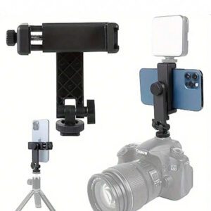 Clip de support multifonctionnel pour téléphone portable sur griffe flash, convient aux appareils photo hybrides et reflex numériques