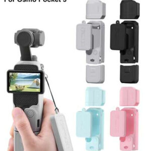 Étui de protection en silicone, couvercle d'objectif, peau résistante aux rayures, manchon de protection pour les accessoires de caméra Pocket 3