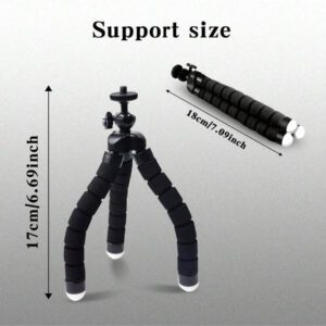 UEGOGO UEGOGO Trépied portable et flexible pour téléphone - Rotation à 360°, trépied mini réglable pour smartphones et enregistrement vidéo à distance, Vlogging, sans pile nécessaire. Trépied compact, jambes réglables, trépied pour smartphone