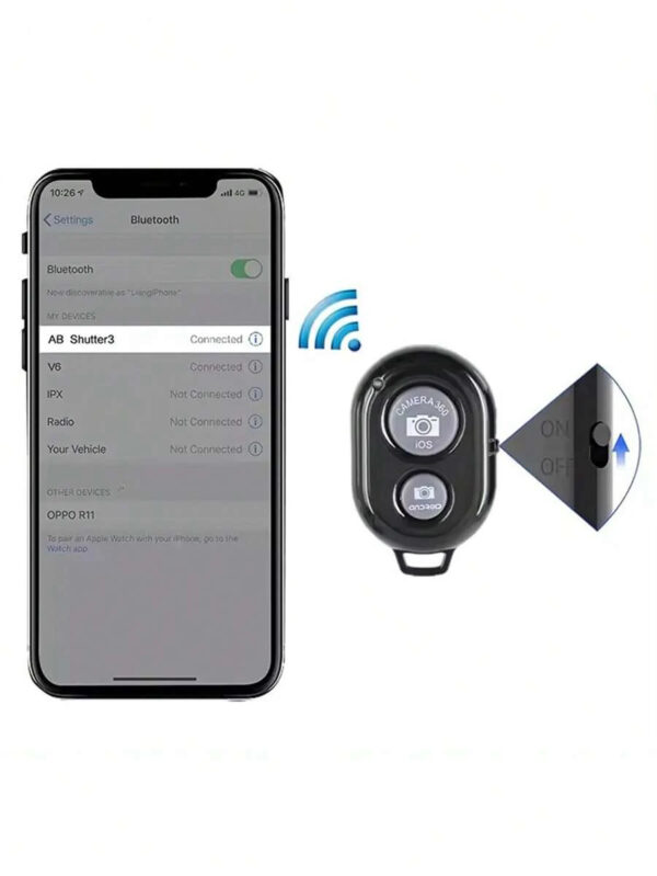 1pc Selfie Stick sans fil avec commande Ã  distance pour Android / IOS, Gadgets de selfie â€“ Image 6