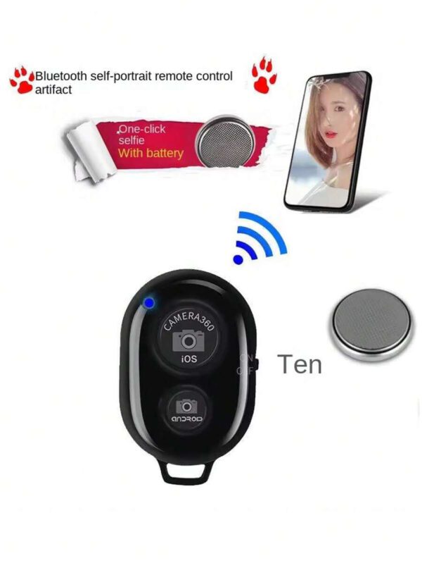1pc Selfie Stick sans fil avec commande Ã  distance pour Android / IOS, Gadgets de selfie â€“ Image 11