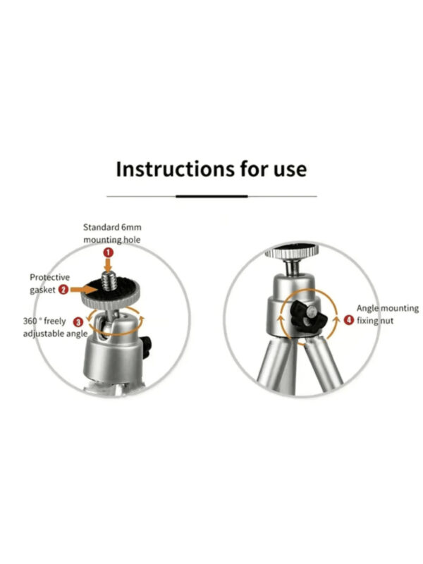 Anneau lumineux LED de 10 pouces avec trÃ©pied rÃ©glable et support pour tÃ©lÃ©phone, Ã©clairage circulaire pour selfie, pour YouTube, zoom, photographie, maquillage, diffusion en direct â€“ Image 5