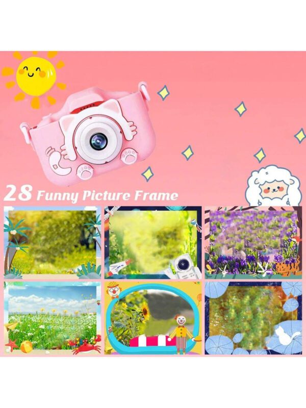 Appareil photo numÃ©rique camÃ©ra 1080p HD 2 pouces Ã©cran avec Ã©tui de protection, carte mÃ©moire 32 Go et lecteur de carte. Cadeau mignon pour l'anniversaire, le nouvel an, la Saint-Valentin â€“ Image 7