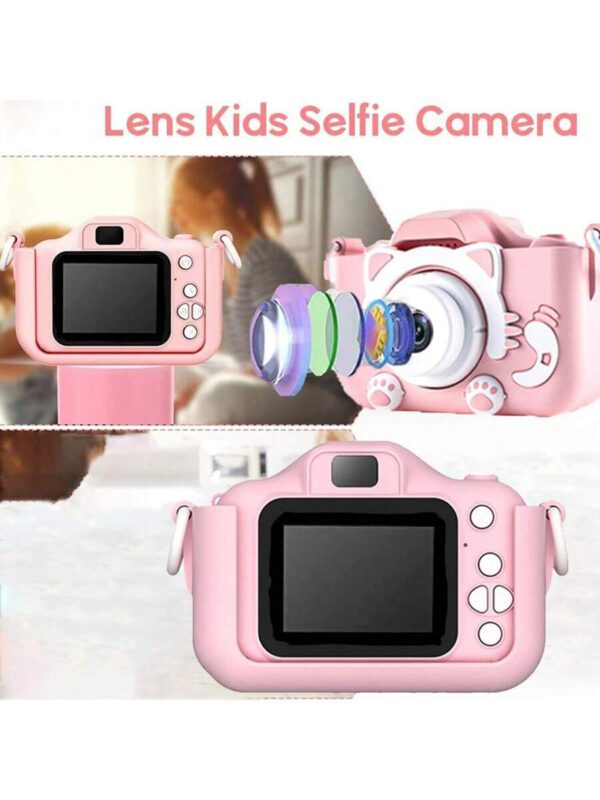Appareil photo numÃ©rique camÃ©ra 1080p HD 2 pouces Ã©cran avec Ã©tui de protection, carte mÃ©moire 32 Go et lecteur de carte. Cadeau mignon pour l'anniversaire, le nouvel an, la Saint-Valentin â€“ Image 8