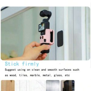 Adaptateur de montage magnétique Sunnylife pour DJI Osmo Pocket 3, base magnétique avec support de bureau multifonction à angle réglable pour accessoires DJI Osmo Pocket 3