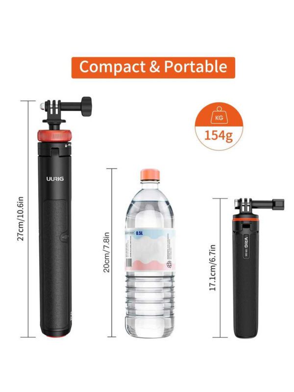 Perche Ã  selfie extensible trÃ©pied pour accessoire Insta360 X3 GoPro pour GoPro Max Hero 10 9 8 7 6 5 4, Osmo Action, Insta 360 One R et plus de camÃ©ras d'action (50,8 cm) â€“ Image 4
