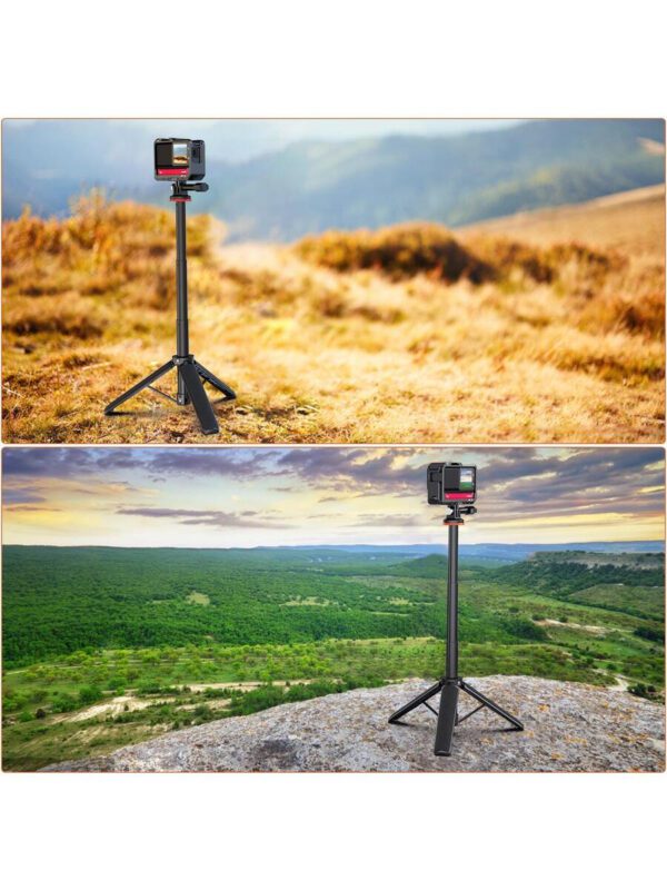 Perche Ã  selfie extensible trÃ©pied pour accessoire Insta360 X3 GoPro pour GoPro Max Hero 10 9 8 7 6 5 4, Osmo Action, Insta 360 One R et plus de camÃ©ras d'action (50,8 cm) â€“ Image 8