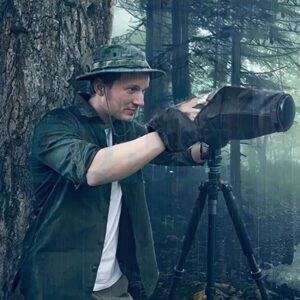 1 pièce Housse de pluie imperméable professionnelle pour appareil photo, convient pour les appareils photo reflex numériques Canon, Nikon, Fujifilm et plus, les appareils photo hybrides (avec objectifs), équipement photo de pluie, accessoires pour appareil photo
