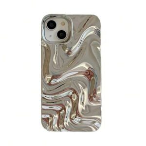 1 pièce Étui de téléphone à motif ondulé minimaliste de luxe compatible avec 11, 11 Pro, 11 Pro Max, 12, 12 Pro Max, 13, 13 Pro, 13 Pro Max, 14, 14 Pro, 14 Plus, 14 Pro Max, 15, 15 Pro, 15 Plus, 15 Pro Max, 16, 16 Pro, 16 Pro Max, 16 Plus, 17, 17 Pro, 17 Pro Max