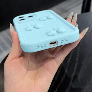 Étui de téléphone à texture de bambou rose avec décoration de papillon mignon, compatible avec 16 Pro Max/16 Pro/16/16 Plus, 15 Pro Max/15 Pro/15/15 Plus, 14 Pro Max/14 Pro/14/14 Plus, 13 Pro Max/13/13 Pro, 12, 11, XR, SE 2022. Étanche, antichoc, anti-chute et résistant aux rayures.