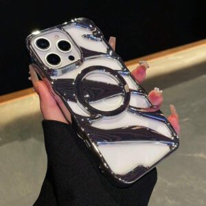 Nouvelle étui de téléphone portable mode avec motif flamme creux, revêtement électrolytique anti-chute, compatible avec 15 Pro Max/14 Pro Max/13 Pro Max, 16/11/12/13/14, S22 Ultra/S23 Ultra/S24 Ultra/S25 Ultra, S22/S23/S24/S25, A16/A53/A54/A55. Étanche, antichoc, résistant aux rayures.