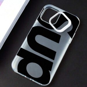 1 pièce Étui de téléphone avec design de lettre compatible avec Apple 17, 17 Plus, 17 Pro, 17 Pro Max, 16, 16 Plus, 16 Pro, 16 Pro Max, 15, 15 Plus, 15 Pro, 15 Pro Max, 14, 14 Plus, 14 Pro, 14 Pro Max, 13, 13 Pro, 13 Pro Max, 12, 12 Pro, 12 Pro Max, 11, 11 Pro, 11 Pro Max, 7, 8, X, XS, anti-pollution, , étanche, antichoc, résistant aux rayures