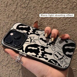 1 pièce Étui de protection antichute à motif mode compatible avec iPhone 11, 12, 13, 14, 11 Pro Max, 12 Pro Max, 13 Pro Max, 14 Pro Max, XR, 15, 15 PRO, 15 PRO MAX, 16, 16 PRO, 16 PRO MAX, et Samsung Galaxy A05, A15, A25, A35, A53, A54, A55, S23, S24