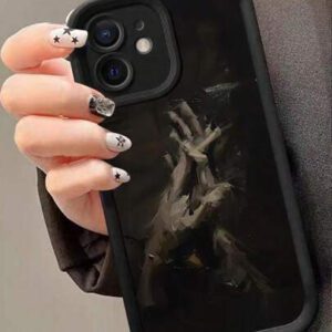 Étui de téléphone en silicone peint blanc texturé doux antichoc 18 en 1 compatible avec 15 Pro Max, série 13/14, série Galaxy A/S, série Redmi. Étanche, résistant aux chutes et aux rayures.