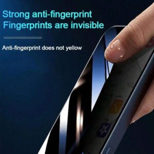 5 paquets de protecteur d'écran en verre de confidentialité compatible avec 11 12 13 14 15 16 Pro Max - Filtre de confidentialité bidirectionnel, verre trempé extra résistant, 5 fois plus résistant, protection invisible, sans traces de doigts, facile à installer, compatible avec 14 15 16 Plus. Cadeau pour l'anniversaire, la famille, les amis. Anti-espion, protecteur d'écran de téléphone, accessoires de téléphone. Étanche, antichoc, anti-chute, anti-rayures, anti-empreintes digitales, protection intégrale