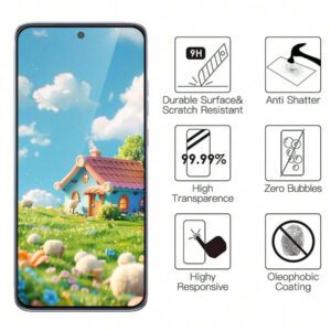 5 pièces Verre trempé compatible avec Samsung Galaxy S24 Ultra A54 A14 A13 A53 A34 A33 A52 5G S23 Plus Protecteur d'écran compatible avec Samsung A32 A22 S21 Couverture complète Haute définition Clair, sans bulles, résistant aux rayures et aux chocs Protecteur d'écran en verre trempé ultra haute définition Cadeau pour anniversaire/Pâques/Jour des Présidents/Noël/Famille/Amis/Petit ami Cadeau pour anniversaire, famille, amis Protecteur d'écran de téléphone, accessoires de téléphone Imperméable Antichoc Résistant aux rayures Anti-empreintes