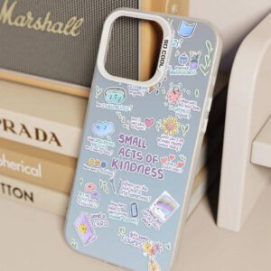 1 pièce Étui de téléphone avec élément d'étiquette autocollante, illustration, protection de caméra anti-chute mate. Compatible avec 11, 12, 13, 14, 15, 16 ProMax X, XS, XR, 16E, 15 Plus, compatible avec Samsung Galaxy A03, A05, A05S, A12, A14, A15, A32 4G/5G, A35, A52/A52s 5G, compatible avec OPPO A16, A17, A36, A57 4G, A58 4G, A60, A78 4G, A94, A95 Étanche, antichoc, résistant aux rayures
