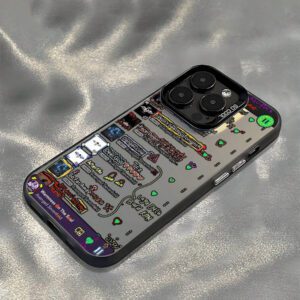 1 pièce Étui de téléphone avec élément d'étiquette autocollante, illustration, protection de caméra anti-chute mate. Compatible avec 11, 12, 13, 14, 15, 16 ProMax X, XS, XR, 16E, 15 Plus, compatible avec Samsung Galaxy A03, A05, A05S, A12, A14, A15, A32 4G/5G, A35, A52/A52s 5G, compatible avec OPPO A16, A17, A36, A57 4G, A58 4G, A60, A78 4G, A94, A95 Étanche, antichoc, résistant aux rayures
