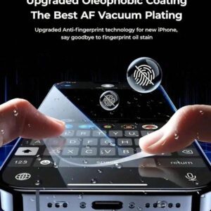 2 paquets de protecteur d'écran en céramique mate anti-espion à 25° pour iPhone 16 Pro Max/16 Pro/16/16E et anciens modèles (11-15/Série X) - Couverture intégrale compatible avec les étuis, avec un revêtement anti-reflet en céramique lisse et un kit d'outils de nettoyage (protection anti-rayures 9H | revêtement anti-traces de doigts). Accessoires essentiels de protection d'écran pour une utilisation quotidienne, au bureau ou à la maison. Protège contre l'eau, les chocs et les chutes.