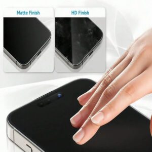 5 pièces Film en verre trempé mat compatible avec 17 Air 16 Pro Max, dureté 9H, anti-reflet, anti-explosion, anti-rayures, anti-traces de doigts, protection oculaire. Film protecteur d'écran givré et sans bulles pour une installation facile, imperméable, antichoc, anti-chute, protection d'écran complète. Accessoires essentiels pour téléphone, utilisables au quotidien, au bureau et à la maison.