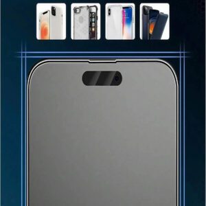5 pièces Film en verre trempé mat compatible avec 17 Air 16 Pro Max, dureté 9H, anti-reflet, anti-explosion, anti-rayures, anti-traces de doigts, protection oculaire. Film protecteur d'écran givré et sans bulles pour une installation facile, imperméable, antichoc, anti-chute, protection d'écran complète. Accessoires essentiels pour téléphone, utilisables au quotidien, au bureau et à la maison.
