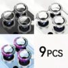 3 couleurs 9 lentilles Film de protection pour 17/16/15/14/13/12/11 Promax Pro Plus Mini 16E 17Air, film de protection de lentille, couvercle de protection de caméra brillant (Argent+Noir+Couleur)