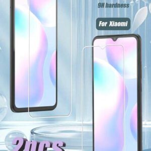 2 pièces Protecteur d'écran résistant aux rayures avec dureté 9H, toucher lisse, anti-poussière, imperméable, résistant aux empreintes digitales et aux rayures, compatible avec la série /Redmi. Accessoires de protection d'écran de téléphone essentiels, applicables pour une utilisation quotidienne, au bureau et à la maison. Protecteur d'écran de téléphone antichoc et anti-chute