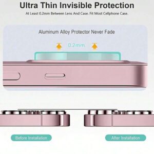 Compatible avec le cache-caméra d'Apple. Protecteur de lentille pailleté. Cadeau pour l'anniversaire, la famille, les amis. Cristal scintillant, protecteur de lentille, accessoires de téléphone. Étanche, antichoc, anti-chute, anti-rayures, anti-traces de doigts, protection complète