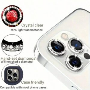 Ensemble de 6 pièces de film de protection transparent haute définition et résistant aux rayures pour objectif de caméra d' 17/16/15/14/13/12/11 Série 16E 17Air, utilisé pour la protection en verre de l'objectif de l'appareil photo. Résistant aux rayures, aux chocs, avec protection des bords. Applicable pour une utilisation quotidienne, au bureau, à la maison. Protecteur d'objectif de caméra de téléphone étanche et antichoc